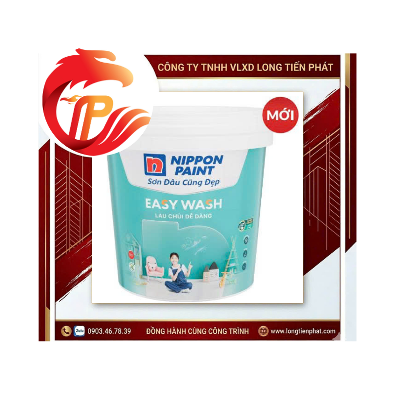 SƠN NỘI THẤT NIPPON EASY WASH LAU CHÙI DỄ DÀNG