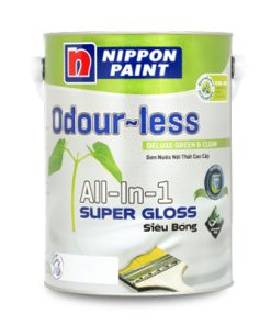 Sơn Nội Thất Cao Cấp Nippon ODOUR-LESS ALL-IN-1 SIÊU BÓNG 5L