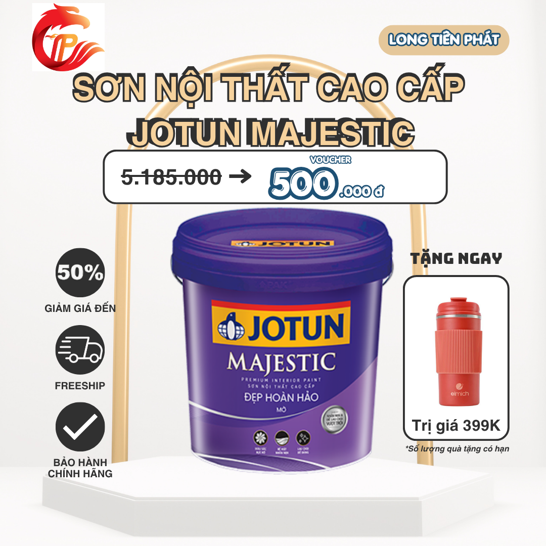 Sơn Phủ Nội Thất Cao Cấp JOTUN MAJESTIC ĐẸP HOÀN HẢO MỜ